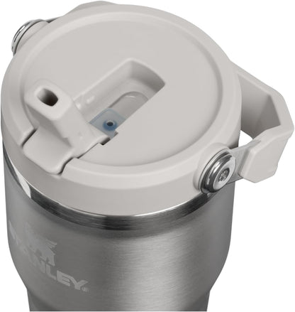 STANLEY IceFlow 2.0 - Vaso con pajita, 20 onzas, ceniza de acero in...