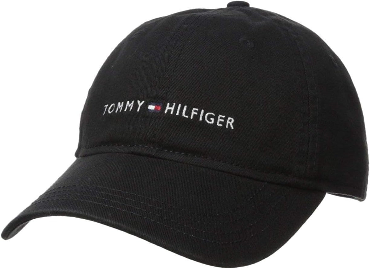Tommy Hilfiger - Gorra de béisbol ajustable de algodón con logo par...