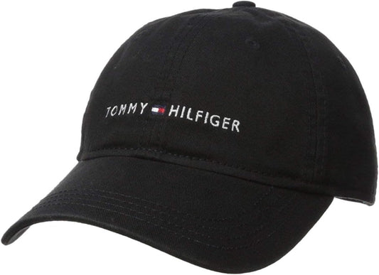 Tommy Hilfiger - Gorra de béisbol ajustable de algodón con logo par...