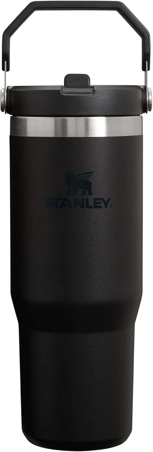 Stanley IceFlow - Vaso con pajilla abatible con asa, 30 onzas, tapa...