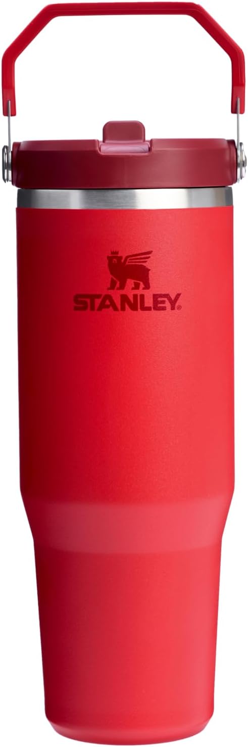 STANLEY IceFlow 2.0 - Vaso con pajilla abatible con asa, tapa girat...