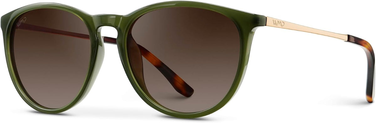 WearMe Pro Gafas de sol polarizadas redondas para mujer, protección...