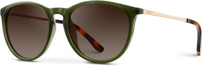 WearMe Pro Gafas de sol polarizadas redondas para mujer, protección...