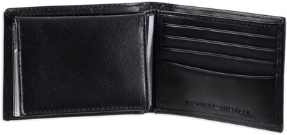 Tommy Hilfiger Cartera Passcase para hombre con ventana de identifi...