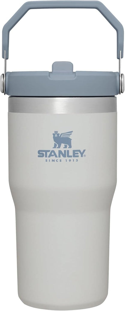 Stanley IceFlow - Vaso con pajita abatible con asa de 20 oz | Tapa...