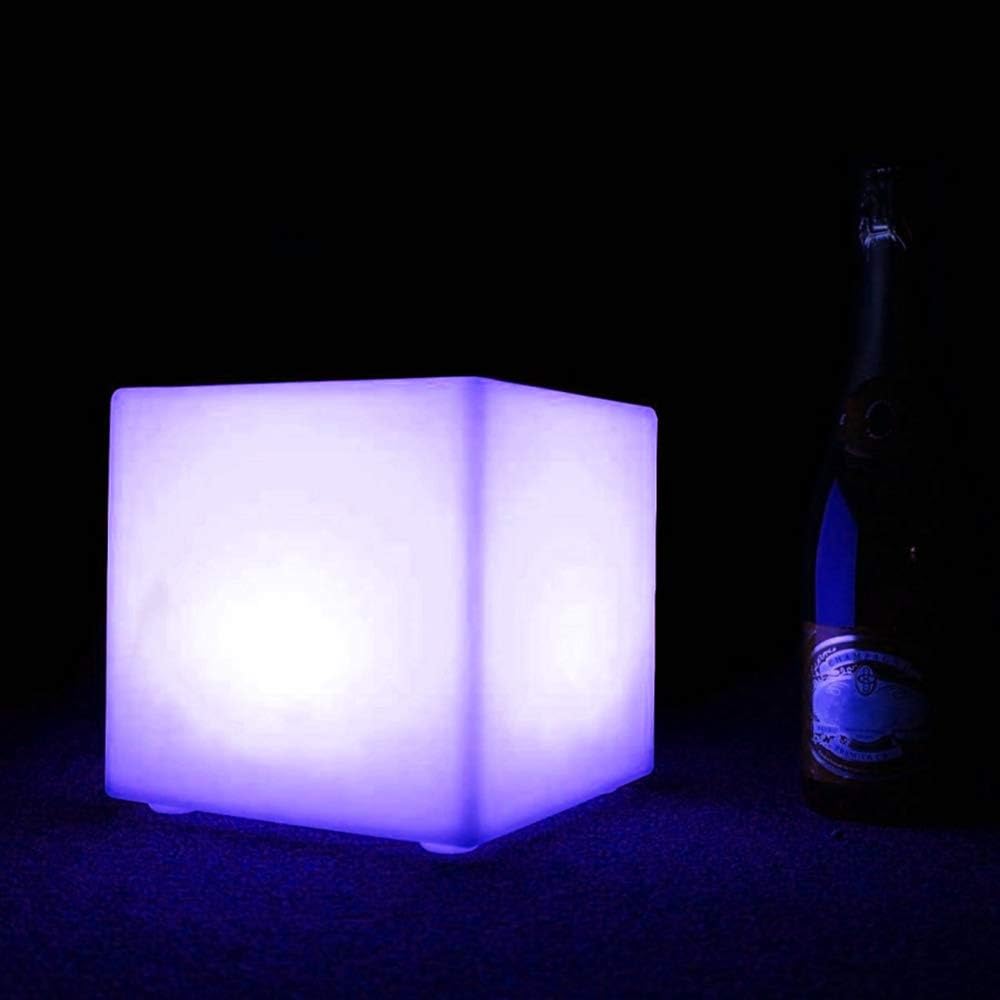 Cubo de luz LED recargable y impermeable, para interiores y exterio...