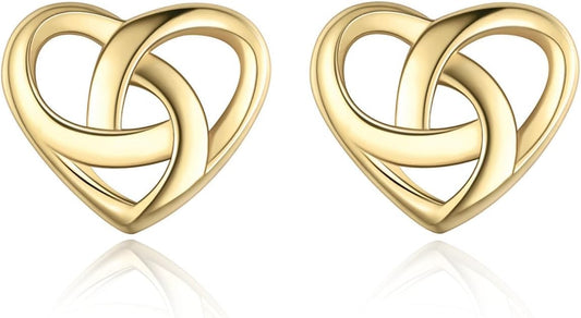 ChicSilver Pendientes celtas para mujer de plata de ley hipoalergén...