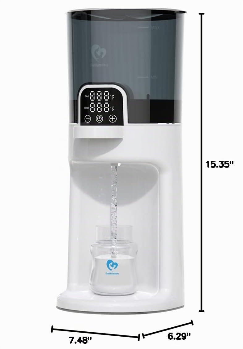 Bellababy Calentador instantáneo de biberones, dispensador de agua...
