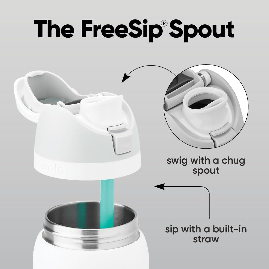 Owala FreeSip - Botella de agua de acero inoxidable de 32 onzas con...