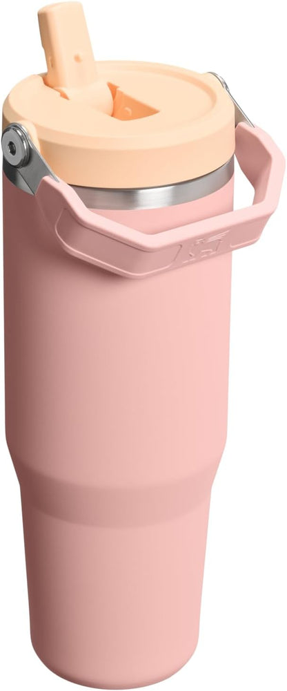 STANLEY IceFlow 2.0 - Vaso con pajita, 30 onzas, rosa melocotón | A...