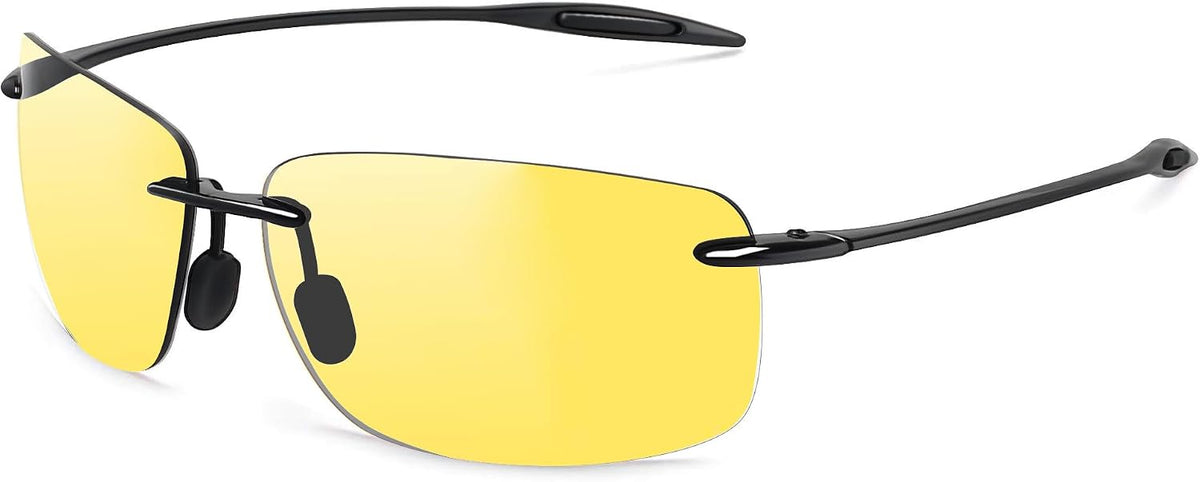 JULI Gafas de sol deportivas para hombres y mujeres, marco Tr90 sin...