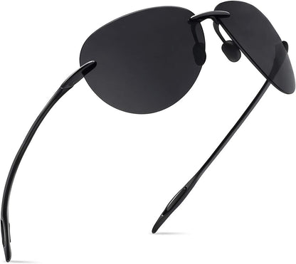 JULI Gafas de sol deportivas para hombres y mujeres, marco Tr90 sin...