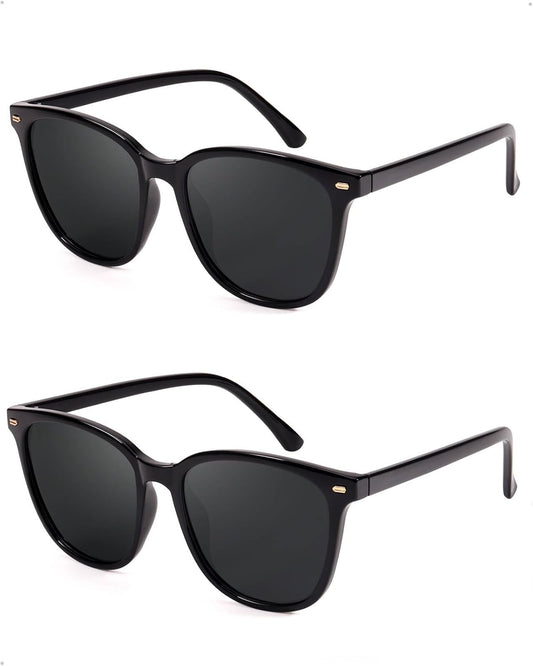 FIMILU 2 paquetes de gafas de sol para mujer, lentes polarizadas co...