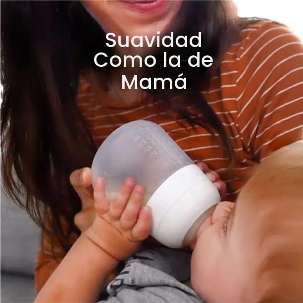 Nanobebe Flexy - Biberones de silicona para bebés, anticólicos, sen...