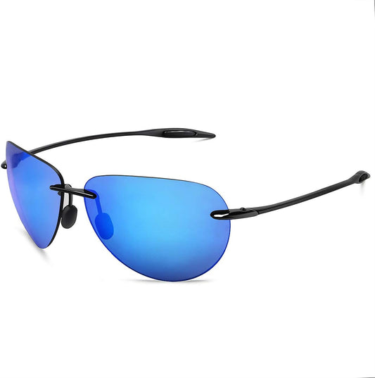 JULI Gafas de sol deportivas para hombres y mujeres, marco Tr90 sin...