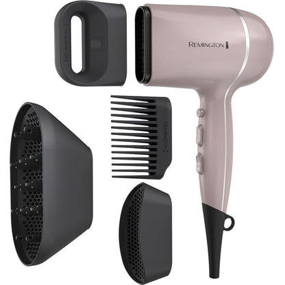Remington Pro Wet2style Secador de pelo, tecnología iónica y cerámi...