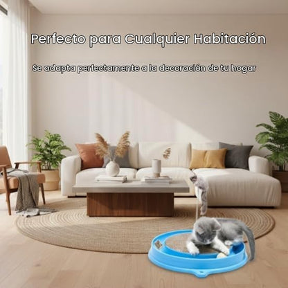 AUOON Juguete rascador para gatos con pista de bolas para gatos y g...
