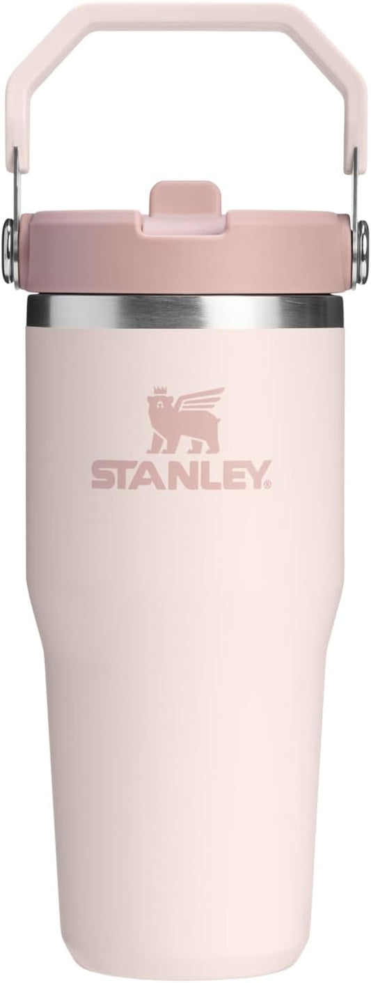 STANLEY IceFlow 2.0 - Vaso con pajita, 14 onzas, cuarzo rosa | Asa...
