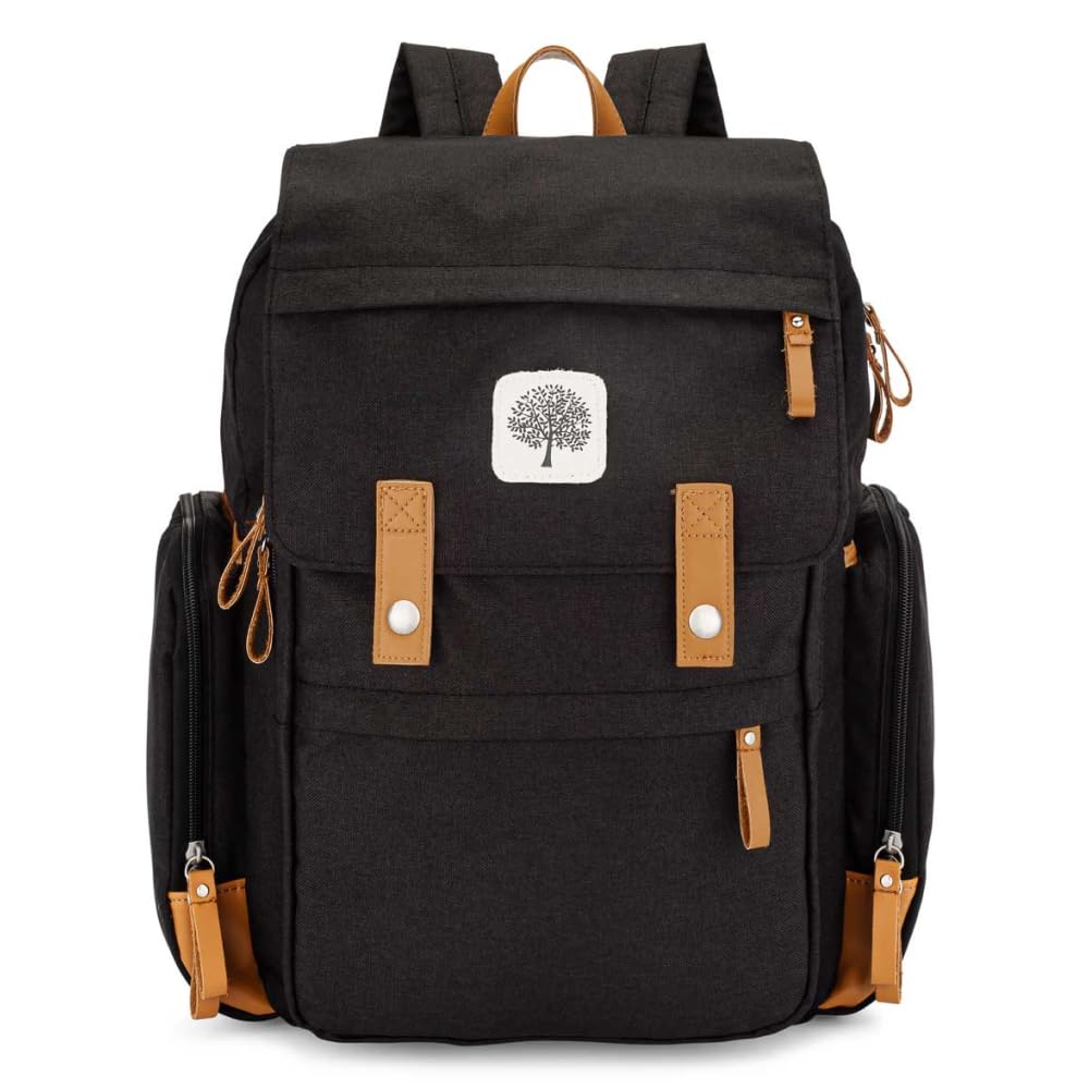 Parker Baby Co. - Mochila para pañales con cambiador, color negro |...