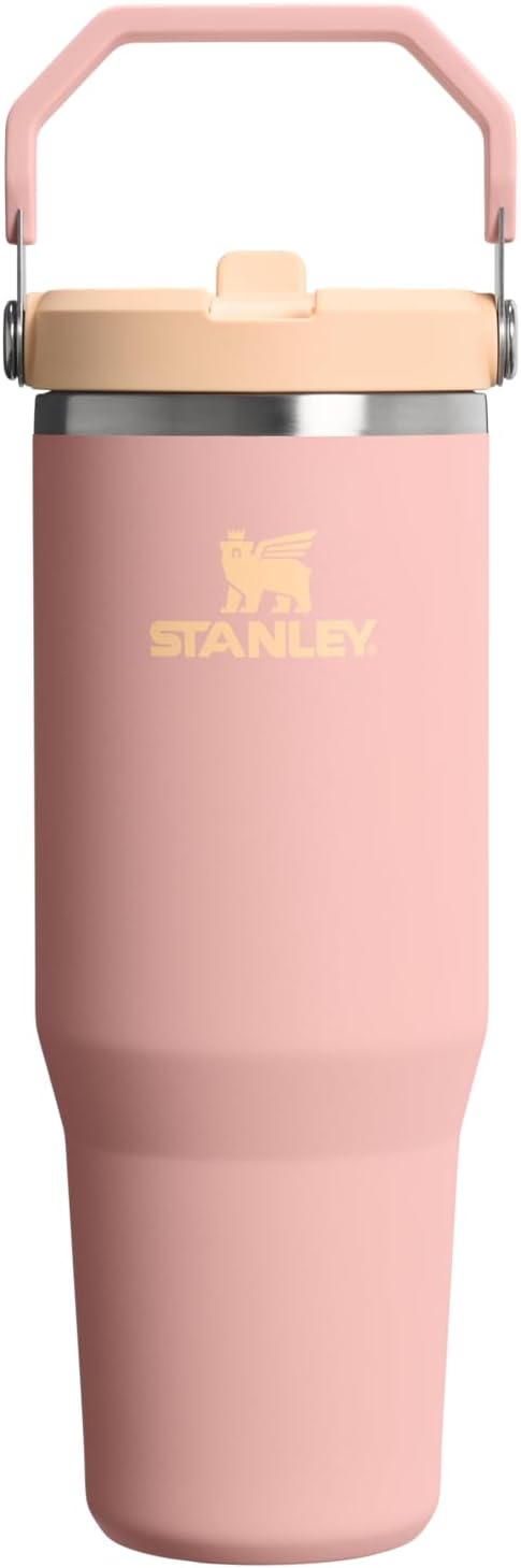 STANLEY IceFlow 2.0 - Vaso con pajita, 30 onzas, rosa melocotón | A...