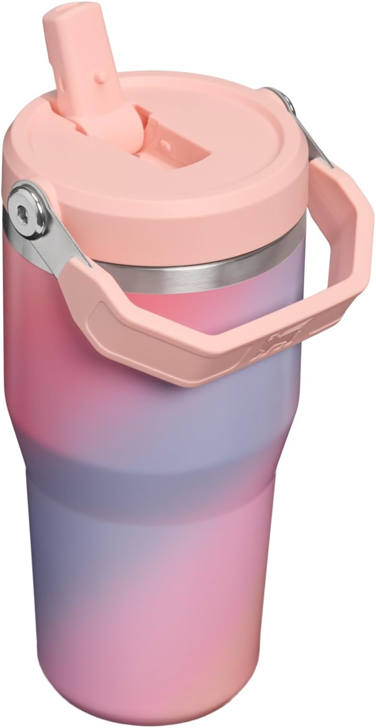 STANLEY IceFlow 2.0 - Vaso con pajilla, 20 onzas, diseño de espiral...