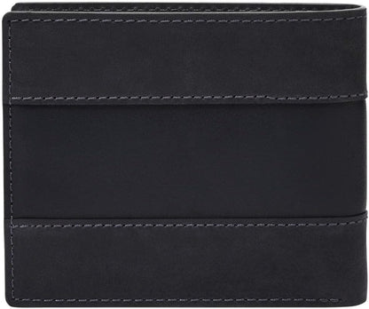 Fossil - Cartera plegable de cuero para hombre con ventana abatible...
