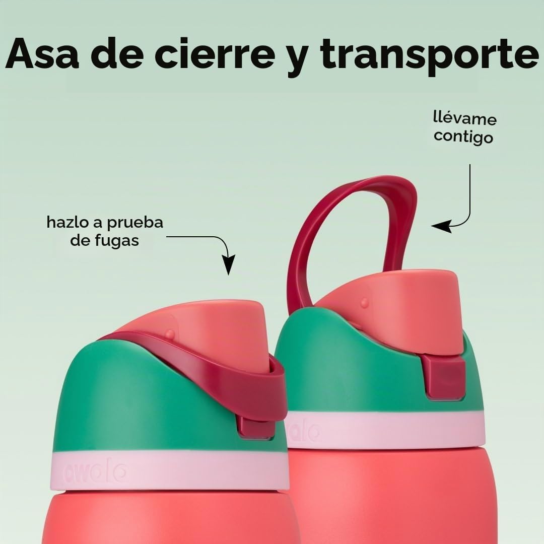 Owala FreeSip - Botella de agua de acero inoxidable, 32 onzas, camp...