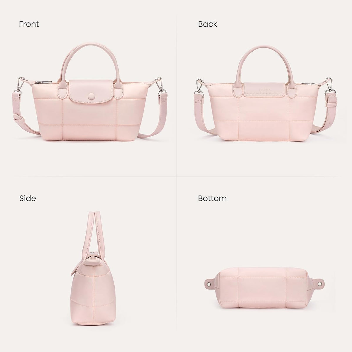Telena Bolso cruzado acolchado para mujer, mini bolso acolchado | B...