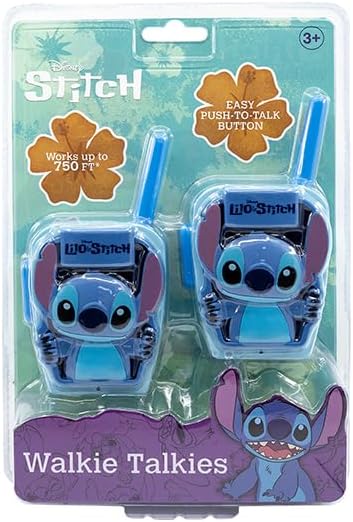 Walkie Talkies de Stitch para niños, juguetes de interior y exterio...
