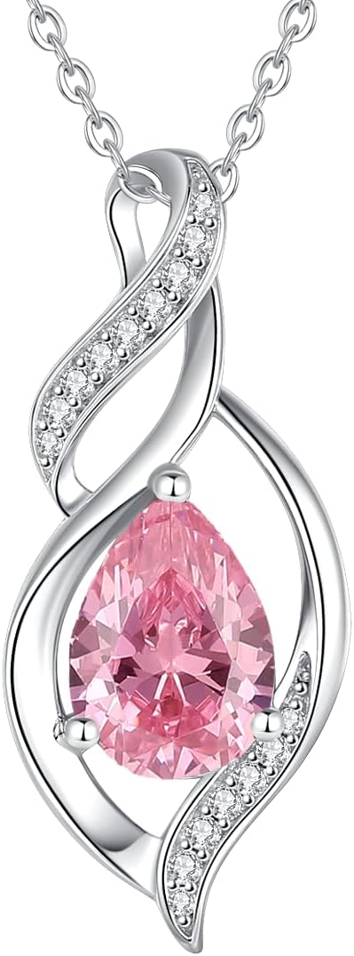 FANCIME Collar de piedra natal para mujer, regalo de cumpleaños par...