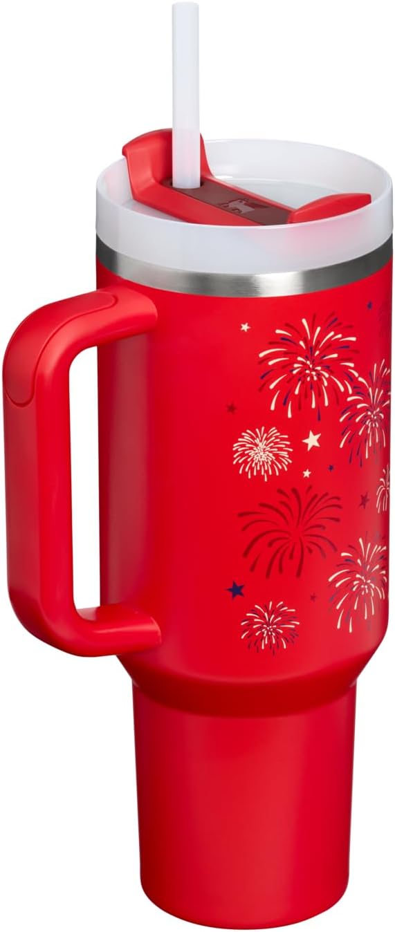 Vaso STANLEY Quencher H2.0 Flow State, 40 oz, fuegos artificiales r...