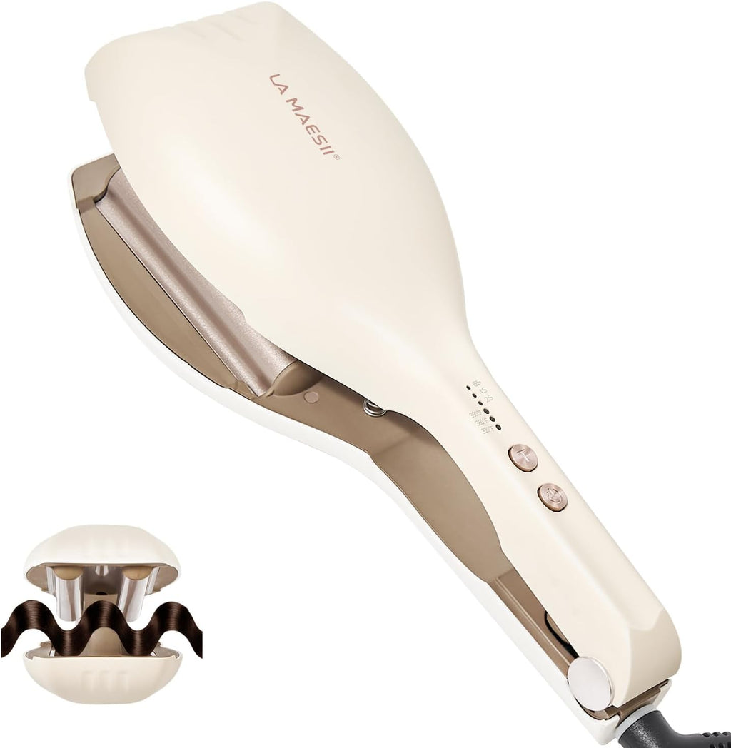 LA MAESII Plancha rizadora de pelo de 0.8 pulgadas, rizador de pelo...