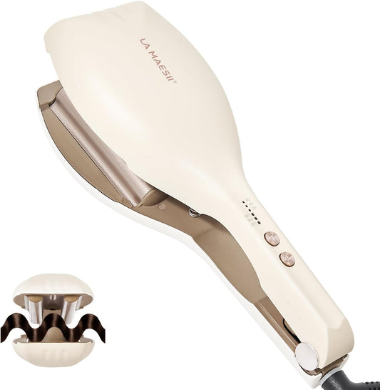 LA MAESII Plancha rizadora de pelo de 0.8 pulgadas, rizador de pelo...