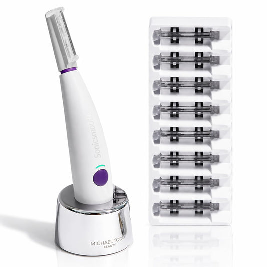 Michael Todd Beauty Sonicsmooth Dermaplane Razor para la cara de la...