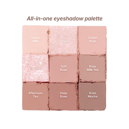 dasique Paleta de sombras (27 té con leche de rosas)