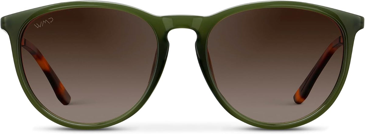 WearMe Pro Gafas de sol polarizadas redondas para mujer, protección...