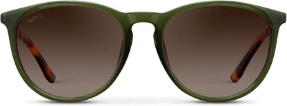 WearMe Pro Gafas de sol polarizadas redondas para mujer, protección...