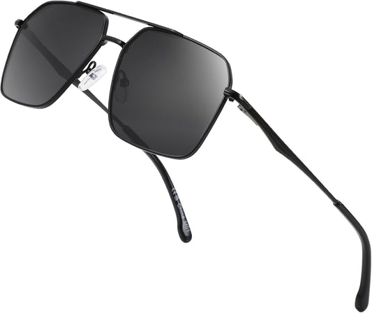 ZENOTTIC Gafas de sol polarizadas de aviador para hombre: protecció...