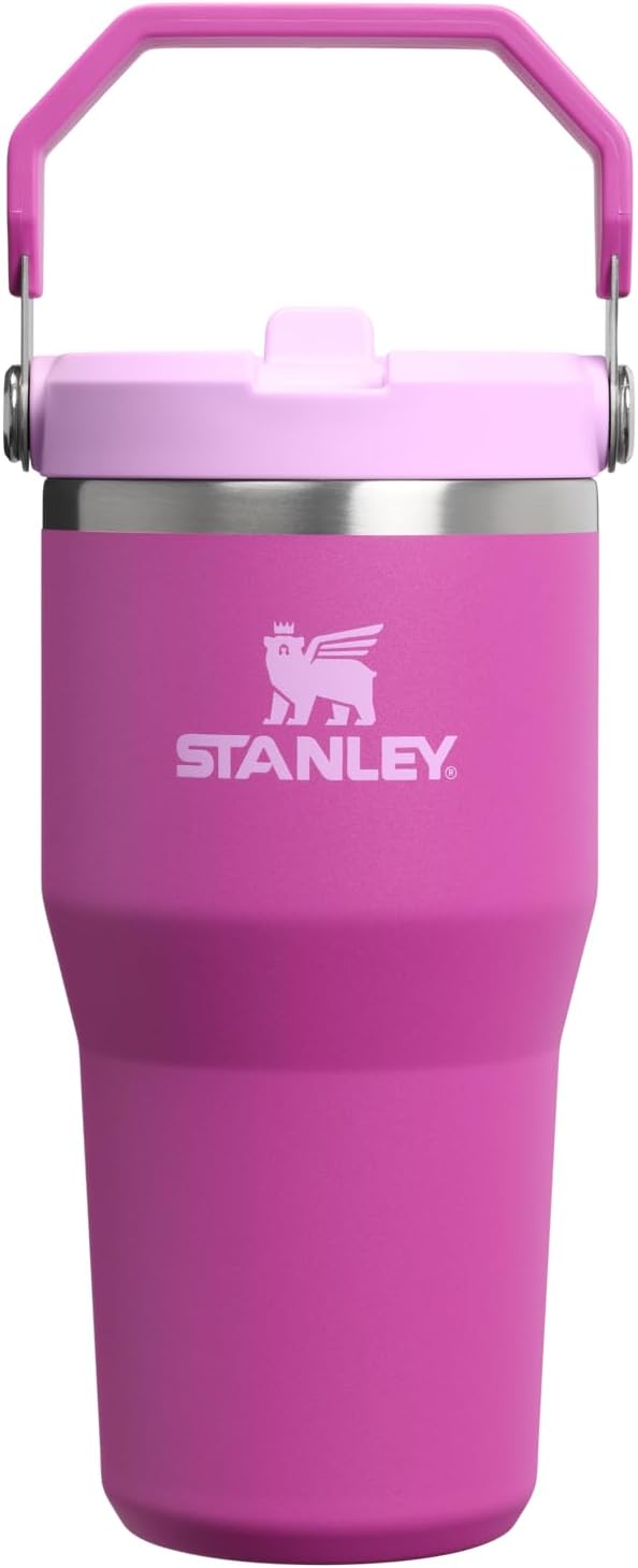 STANLEY IceFlow 2.0 - Vaso con pajita, 20 onzas, flor oscura | Asa...