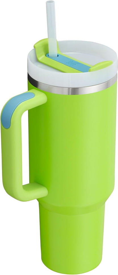 Stanley Quencher H2.0 - Vaso con mango y popote de 40 onzas | Tapa...