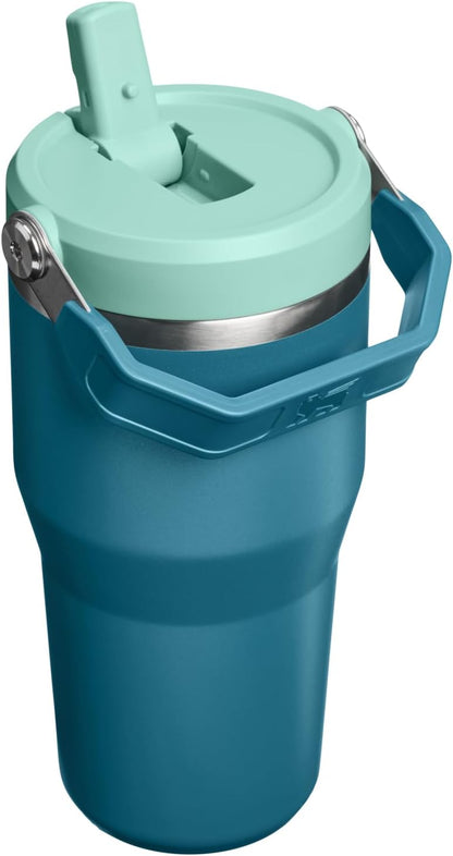 STANLEY IceFlow 2.0 - Vaso con pajilla, 20 onzas, color verde azula...