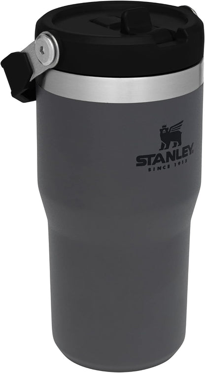 Stanley IceFlow - Vaso con pajilla abatible, asa y tapa giratoria,...