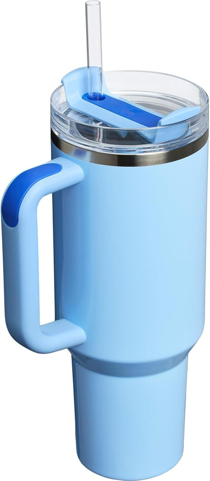 STANLEY Quencher H2.0 Vaso con mango y popote de 40 onzas | Tapa de...