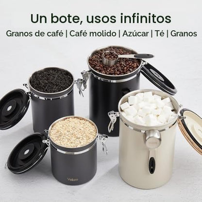 Veken Recipiente de café, 39 onzas, 2.2 libras, recipiente hermétic...