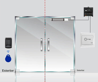 Sistema de control de acceso de puerta RFID teclado 600lb Kit de ce...