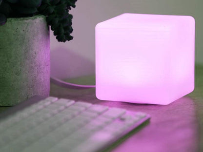 Cubo de luz LED recargable y impermeable, para interiores y exterio...