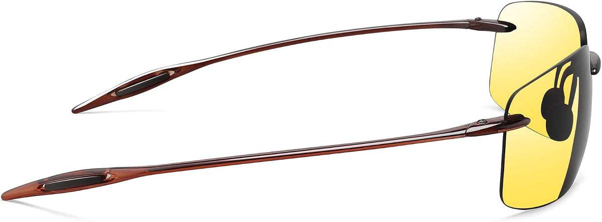 JULI Gafas de sol deportivas para hombres y mujeres, marco Tr90 sin...