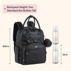 BabbleRoo Mochila de Cuero para Pañales - Bolso de Viaje para Bebé...