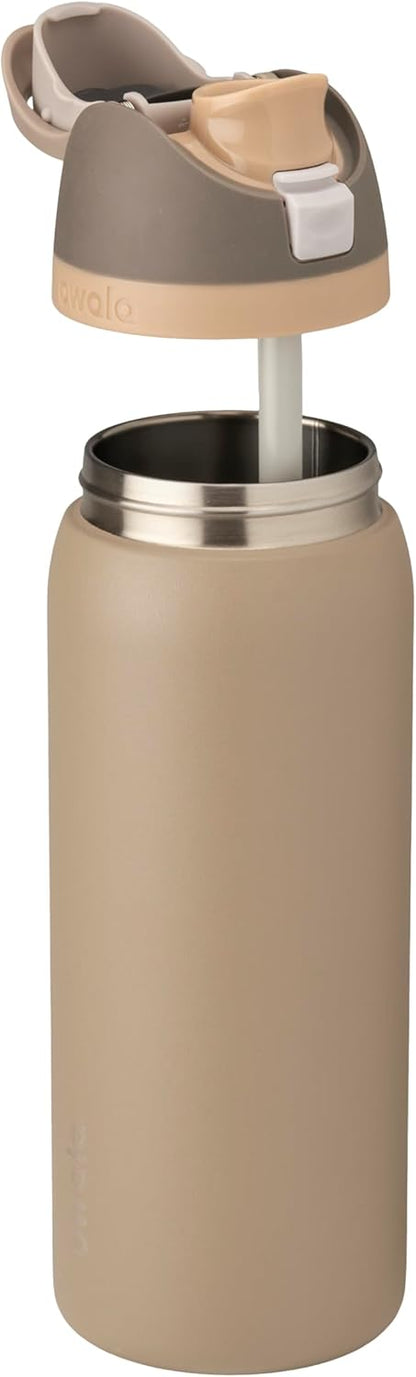 Owala FreeSip - Botella de agua de acero inoxidable de 32 onzas con...