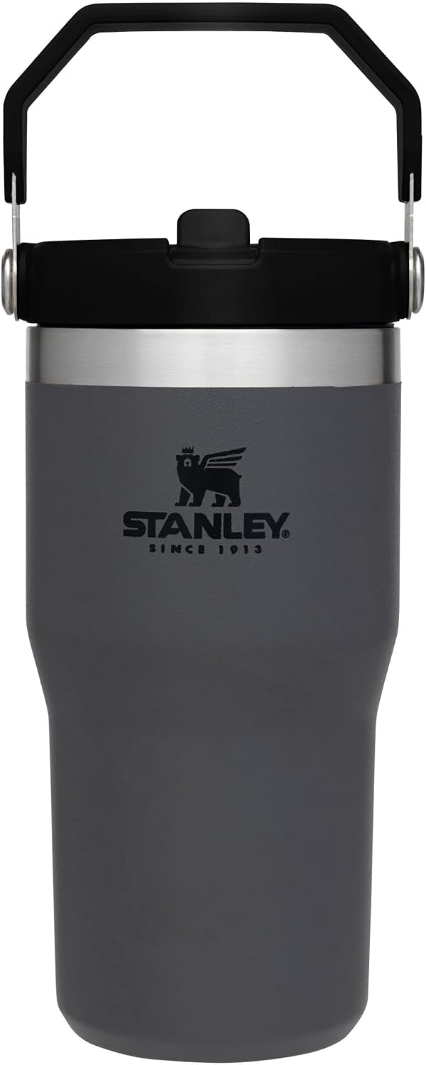 Stanley IceFlow - Vaso con pajilla abatible, asa y tapa giratoria,...